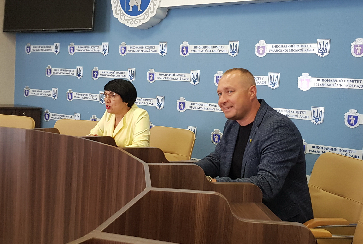 Міський голова Ірина Плетньова та заступник Олег Ганіч