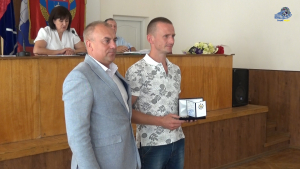 Нагородження відзнакою «Почесний громадянин Уманського району» Павла Івановича Слоня.