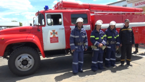 Введення в дію чергового підрозділу місцевої пожежної охорони в Берестівці.