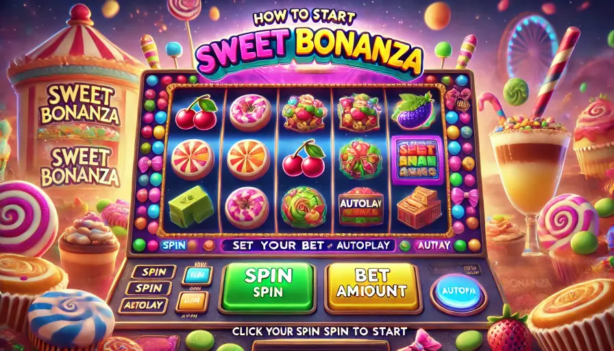 Як запустити слот Sweet Bonanza